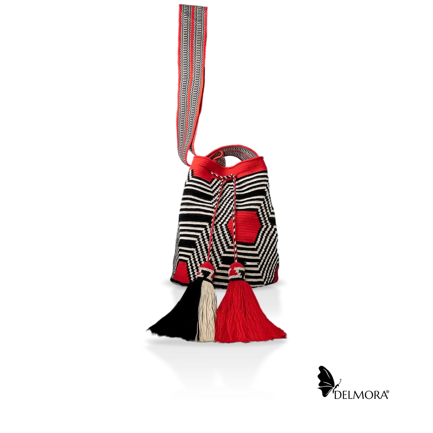 Original Wayuú Pattern Bag (Red-Black)