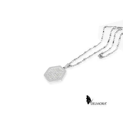 Shiny-hexagon-necklace